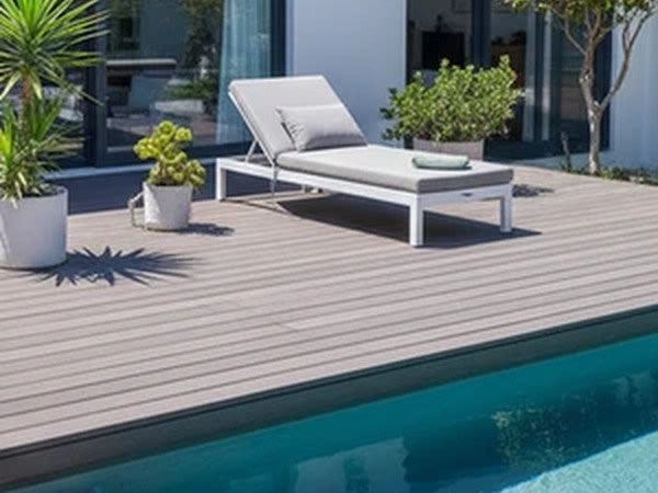 A Patio deck constructed with WPC Panels