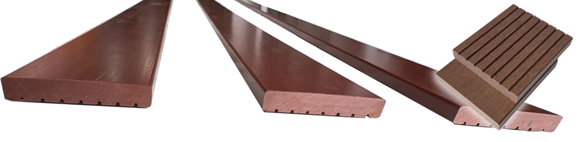 A sample of WPC panels available.